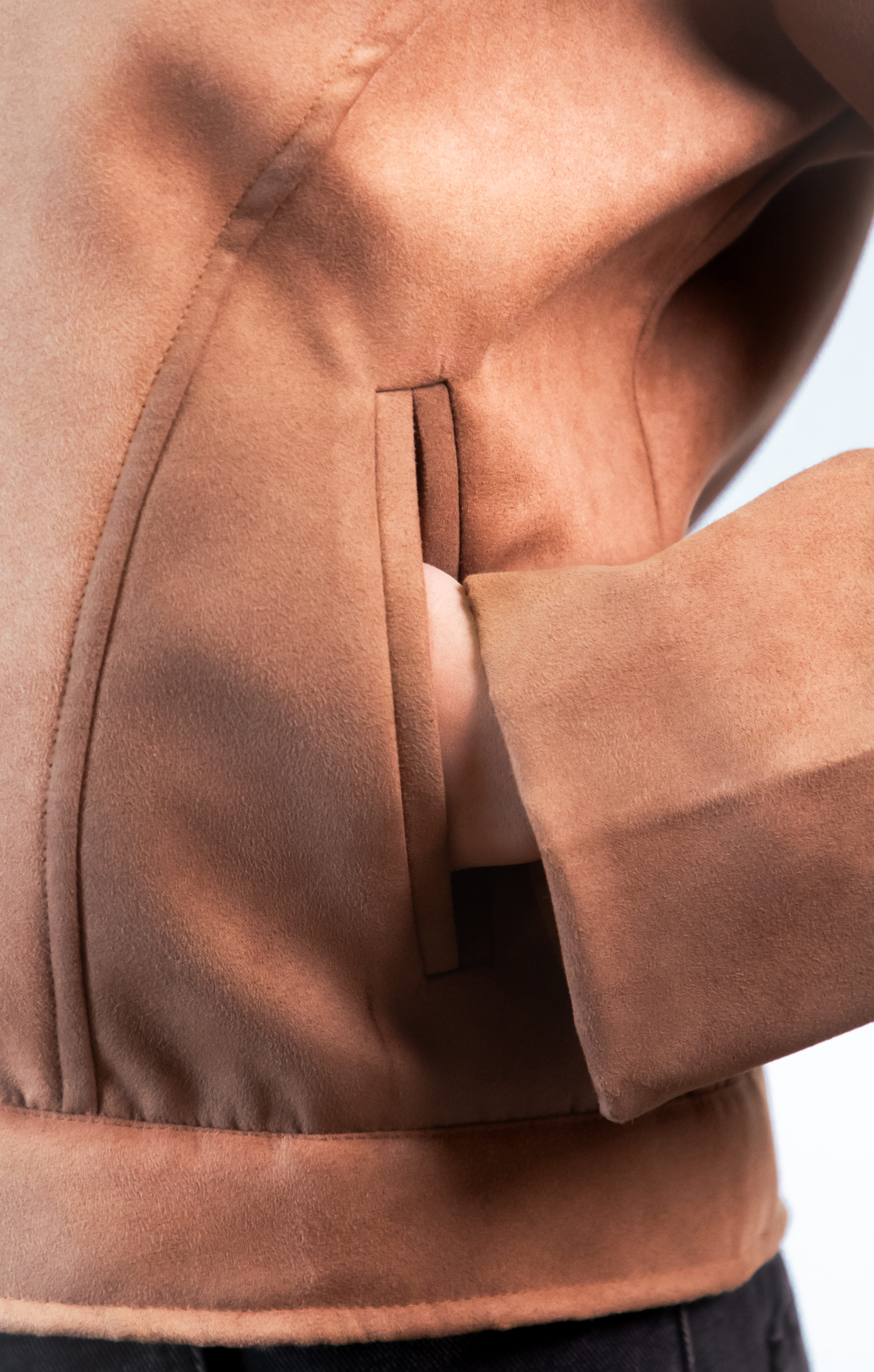 MOTO Caramel Suede Jacket